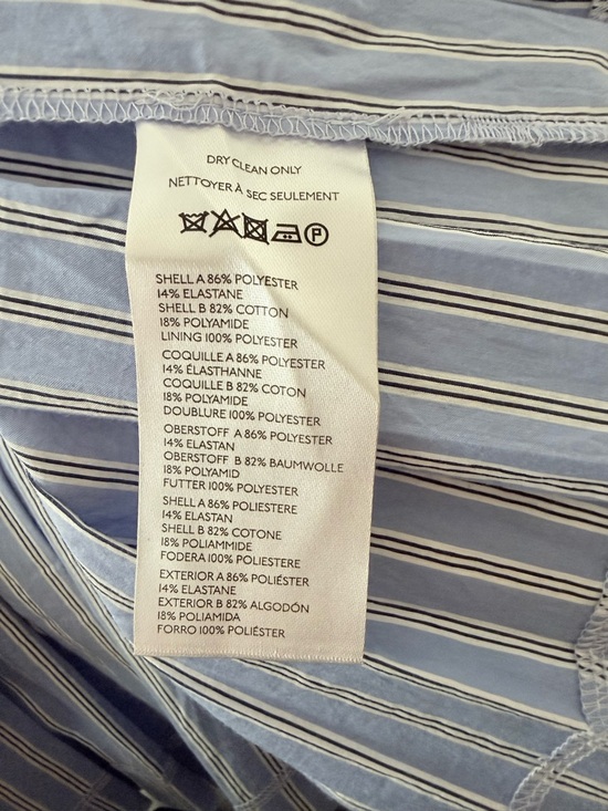 ANTHROPOLOGIE Maeve Sleeveless Peekaboo Twofer Mini Dress Navy Size XL NEW - Picture 10 of 10